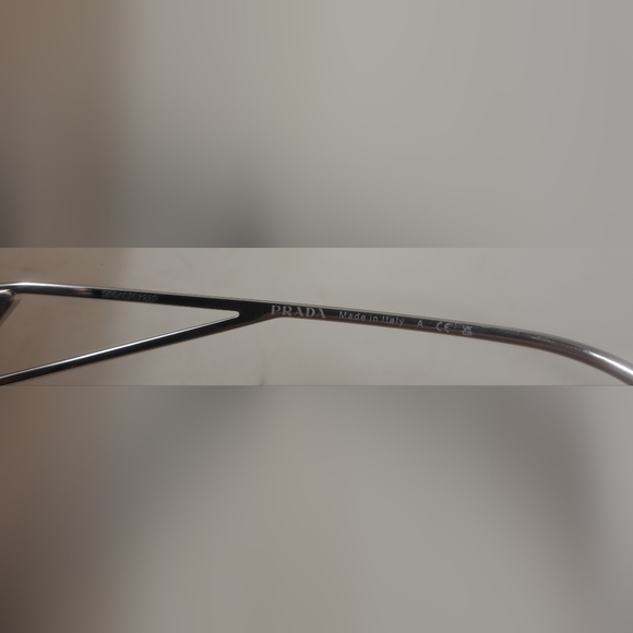 NWT Prada Women's Sunglasses SPR 57YS Silver Grey Gradient Steel Italy 57-18-140 - Picture 6 of 16